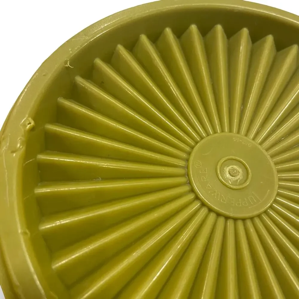 Tupperware Servalier Bowl Set of 5 Orange Yellow Green 886 1323 Sunburst Vintage - Picture 5 of 13